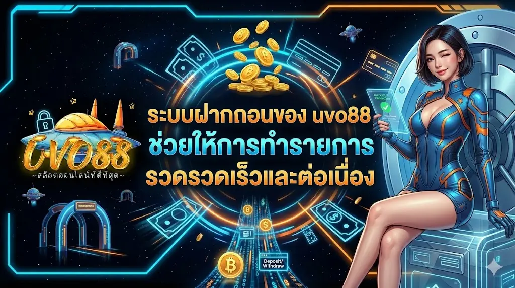 ระบบฝากถอนของ uvo88 ช่วยให้การทำรายการรวดเร็วและต่อเนื่อง