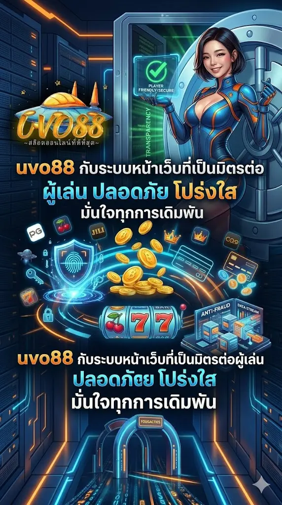 uvo88 กับระบบหน้าเว็บที่เป็นมิตรต่อผู้เล่น ปลอดภัย โปร่งใส